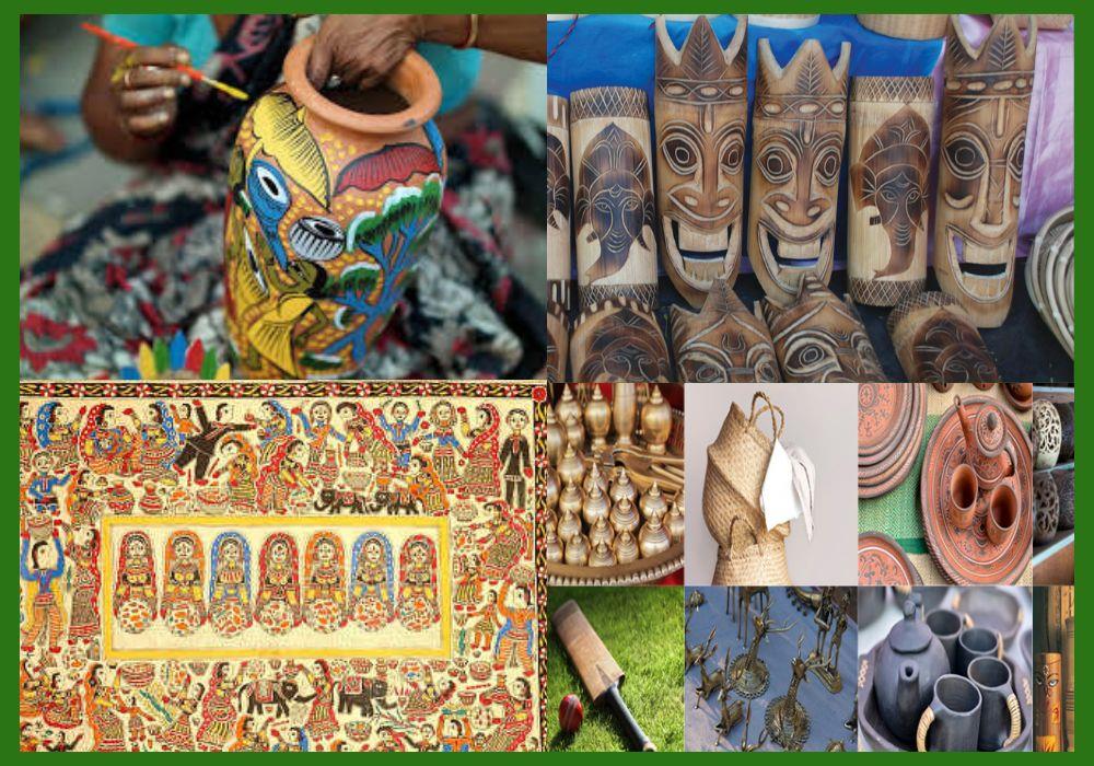 Chanderi Saree and Gond Paintings of Madhya Pradesh